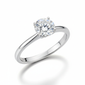 Solitaire Crystal Ring